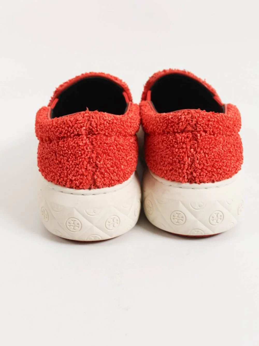 Tory Burch Orange Raffia Slip-On Sneakers Size 6.5